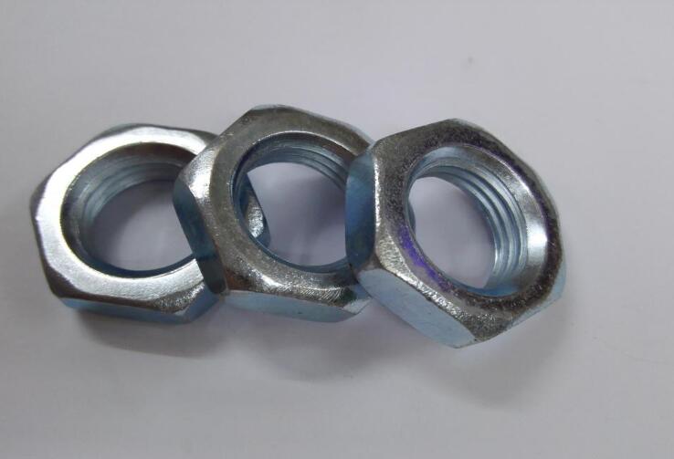 Đai ốc hexagon mỏng mạ kẽm
